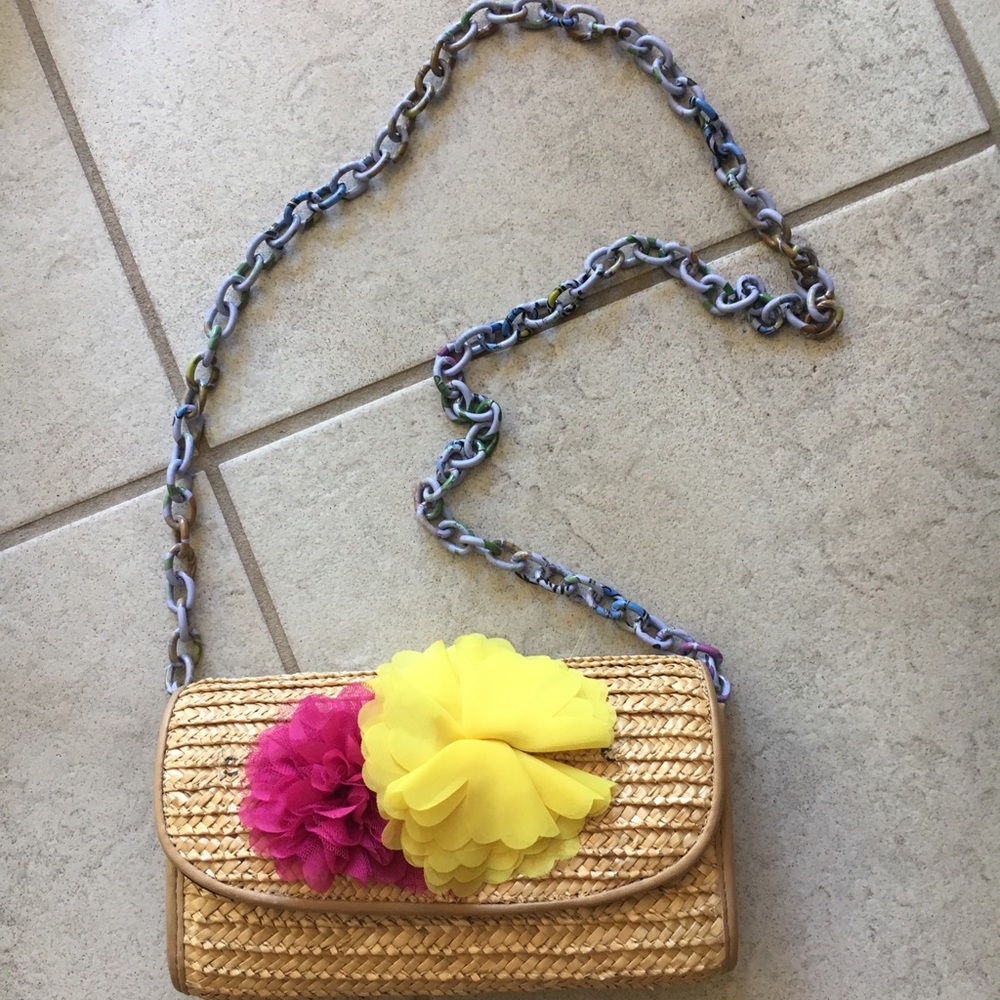 Straw Flower Purse